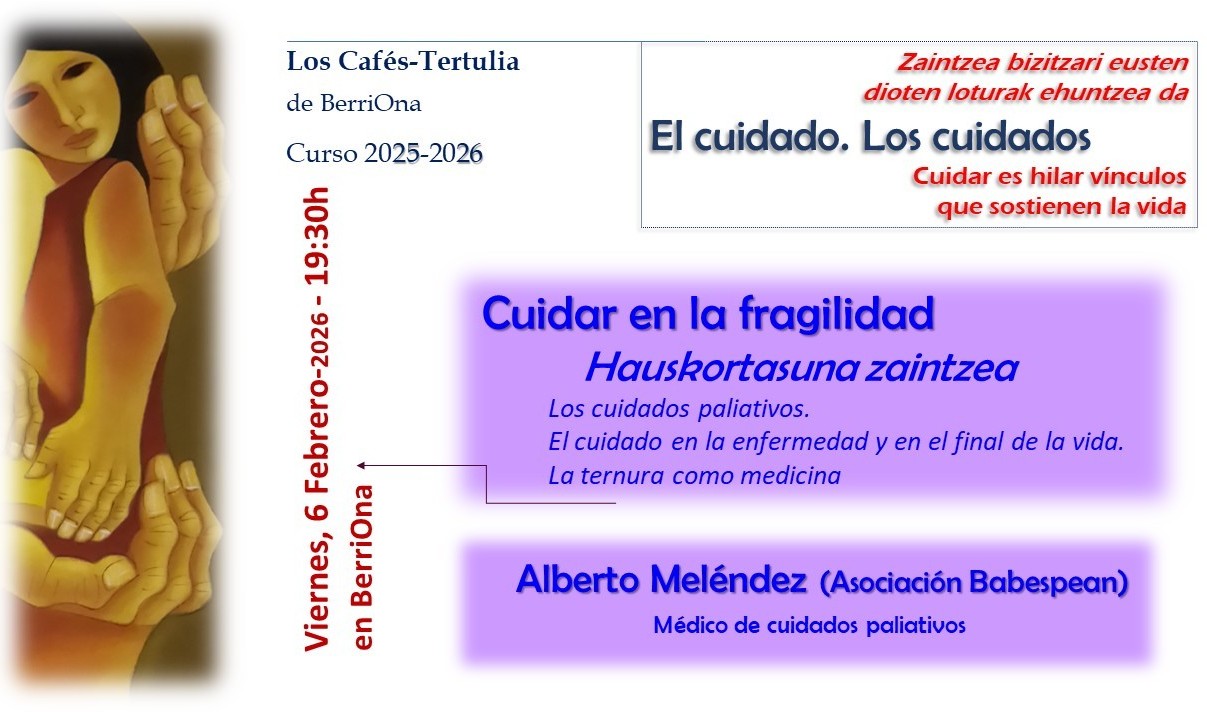 imagen Cuidar en la fragilidad,  nuevo CaféTertulia